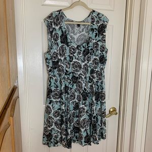 Torrid Floral Challis Skater Dress